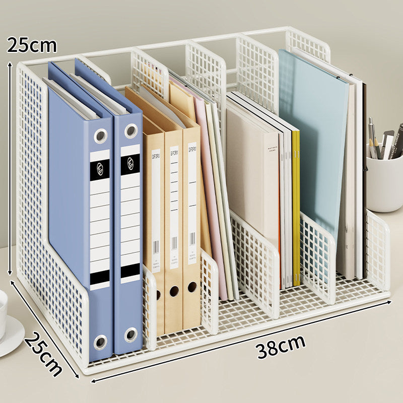Modular Mesh-Schreibtisch-Datei- und Ordner-Organizer mit verstellbaren Trennwänden