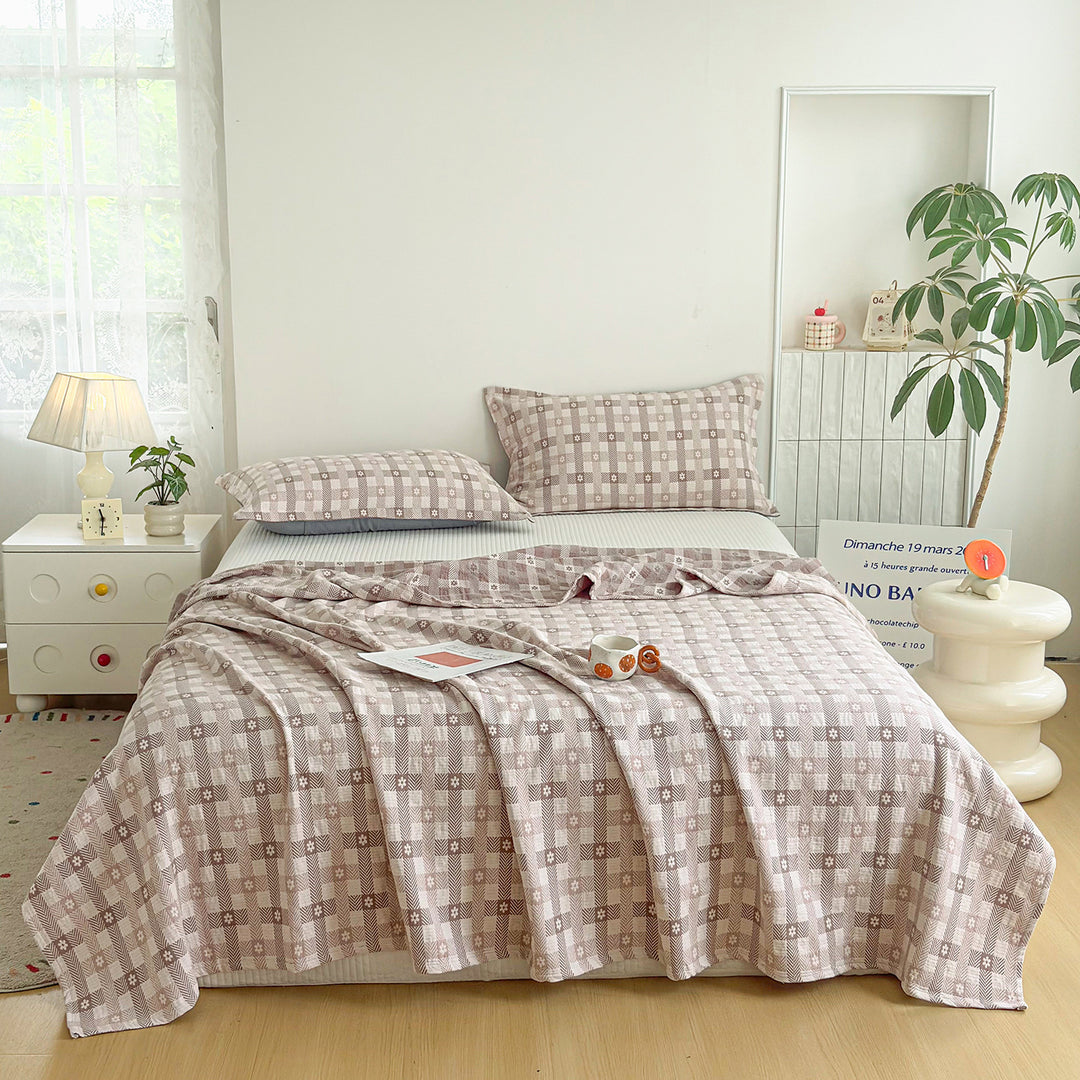 Umkehrbare gesteppt Blumendecken-Set