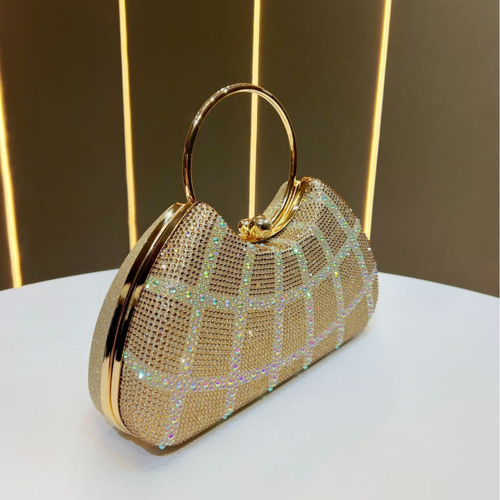 Rhinestone-besetzte Abendhandtasche
