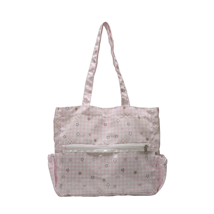 Illustrierte Canvas-Shopper-Tasche Karnz
