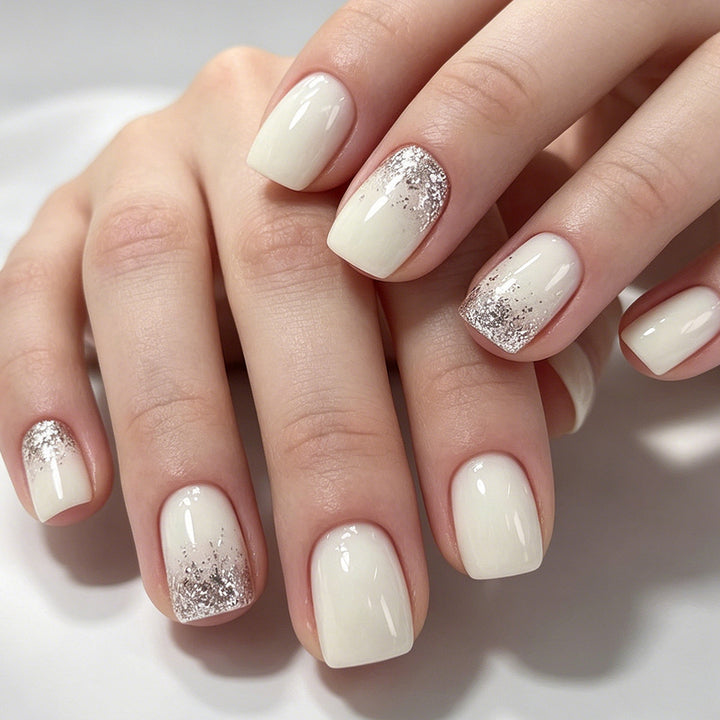 Elegantes Glitter-Spitze Nail Art Set Karnz
