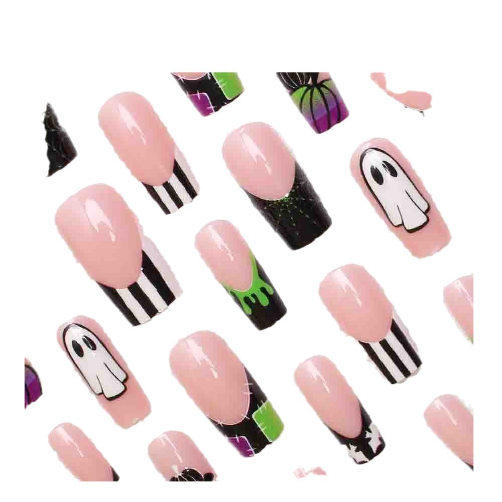 Halloween-inspirierte Press-On Nagelkunst Karnz