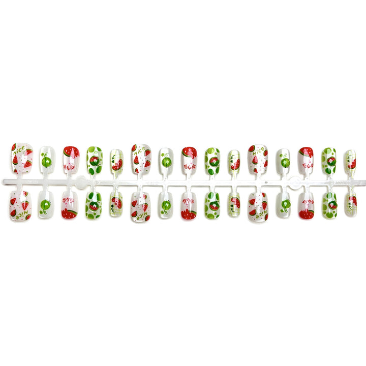 Frucht-inspirierte Press-On-Nagelset