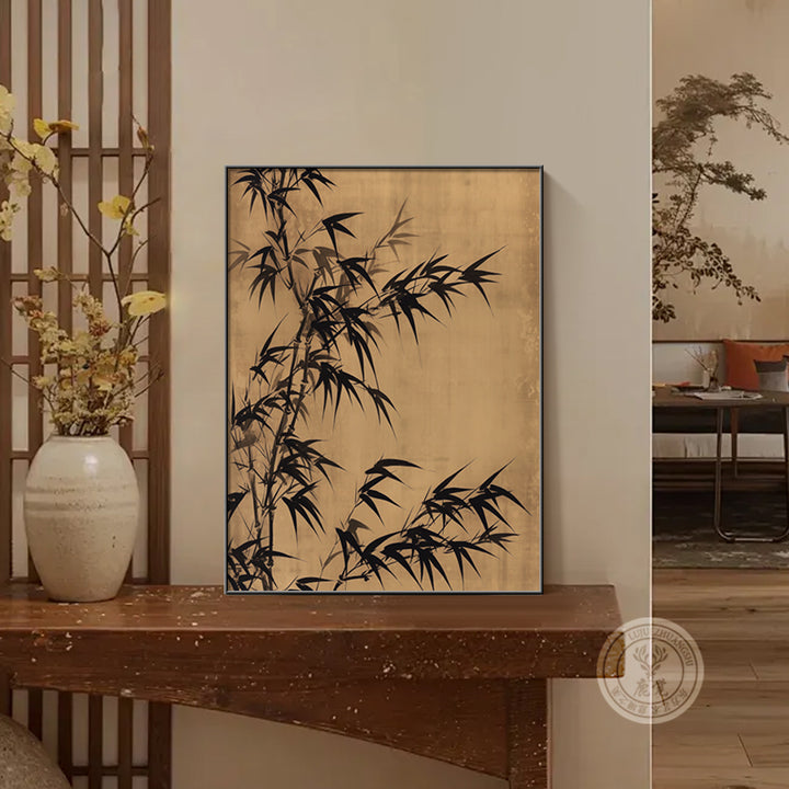 Blumige Vogelprint Wandkunst