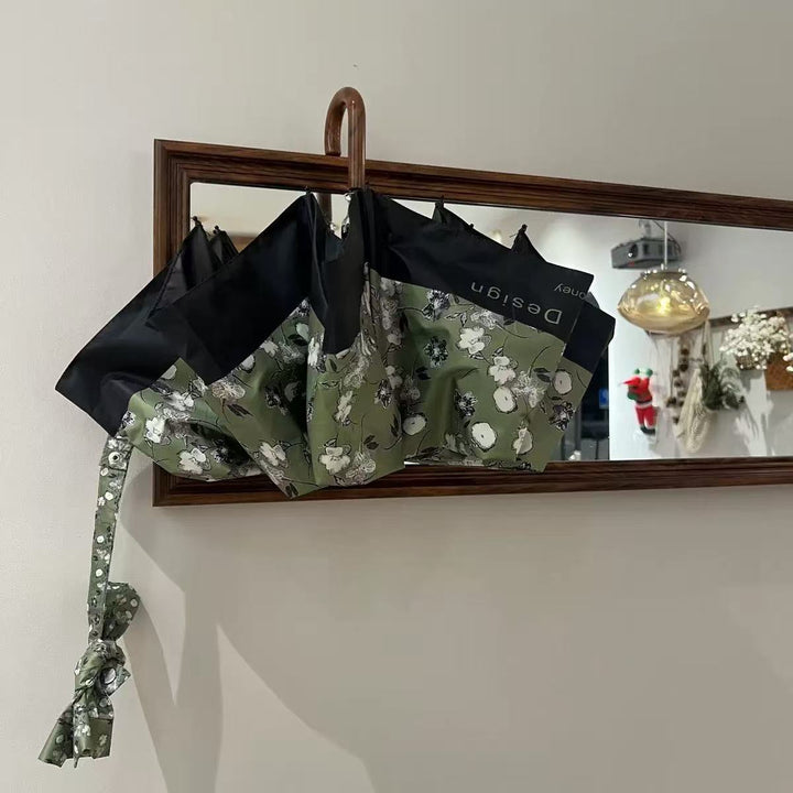 Damen Faltregenschirm mit stilvollem floralem Design Karnz