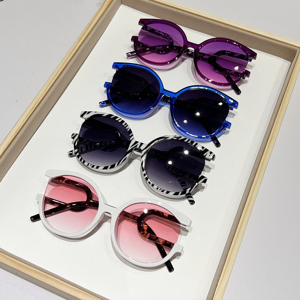Avant-Garde Zirkuläre Rahmen Sonnenbrille Karnz