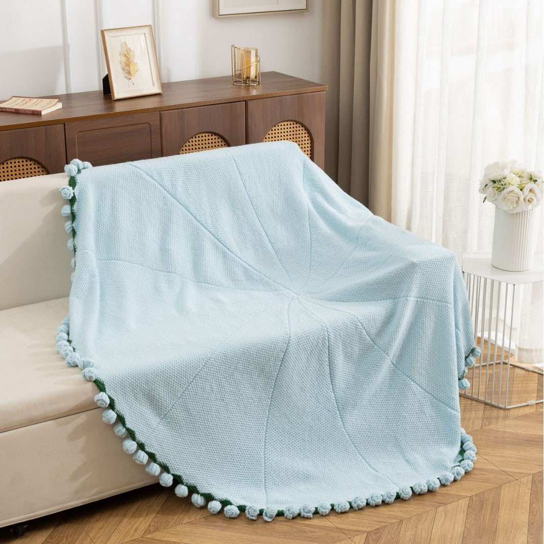 Dekorative Strickdecke