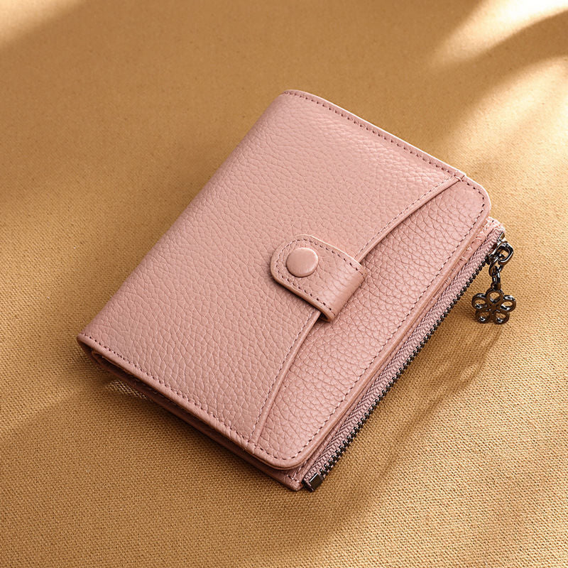 Elegante kompakte Reißverschluss um Wallet Karnz