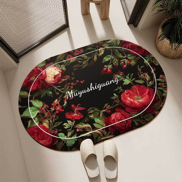 Künstlerischer floraler Dekor Teppich