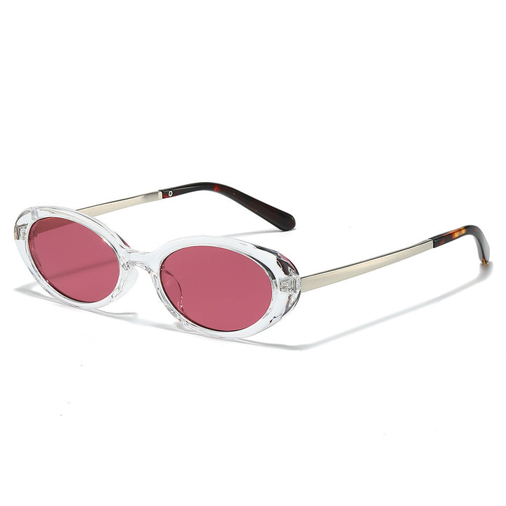 Retro-inspirierte ovale Rahmen-Sonnenbrille Karnz 1787812326