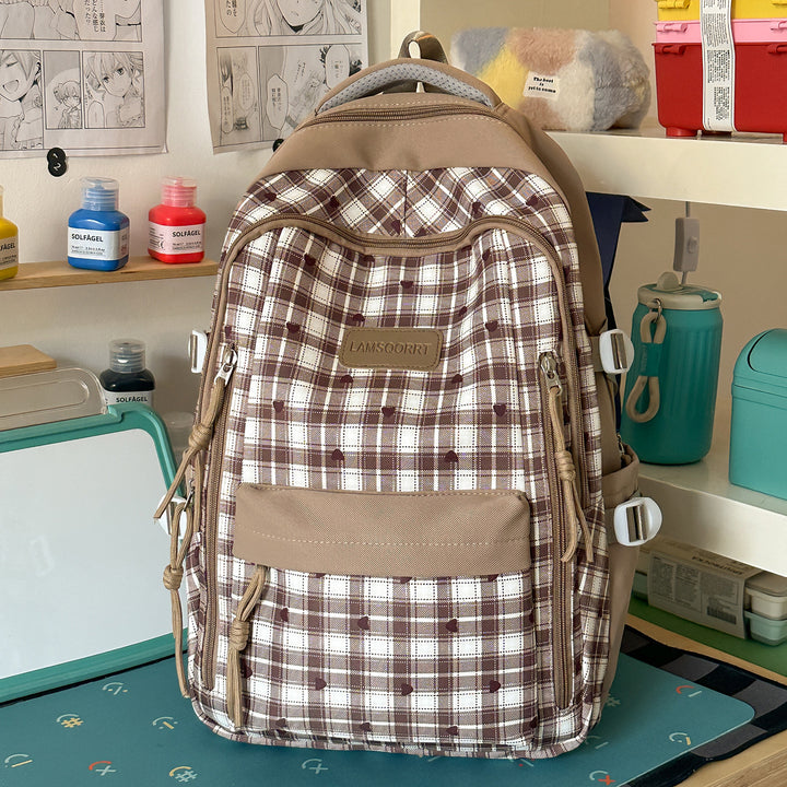 Multi-Funktionale Karierte Rucksack Karnz