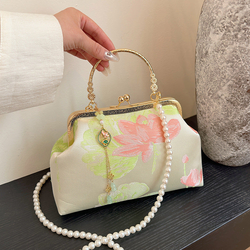 Vintage Floral Dressy Handtas