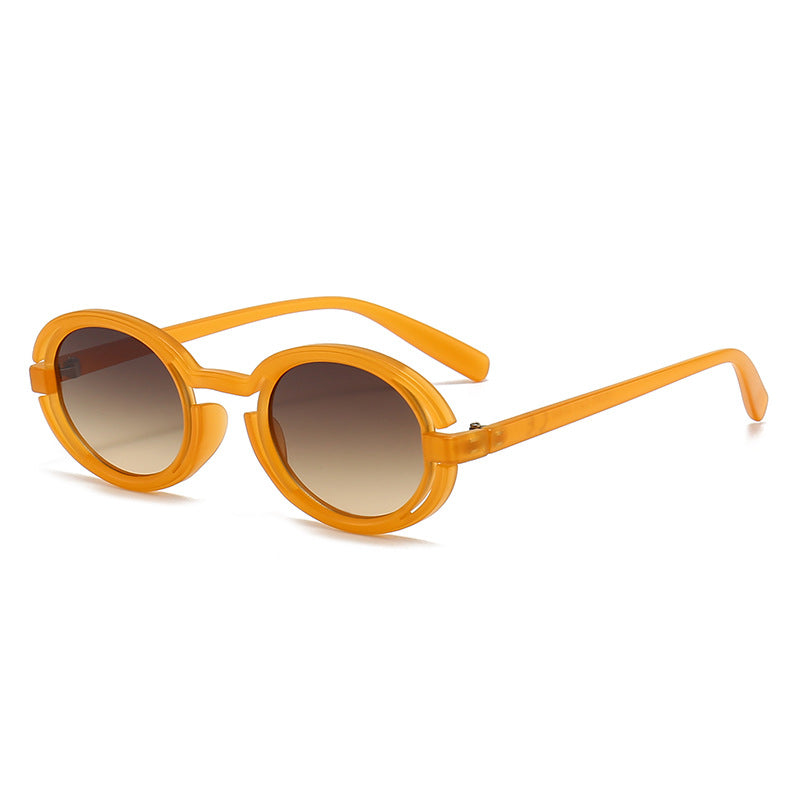 Damen Runde Sonnenbrille im modernen Retro-Stil Karnz