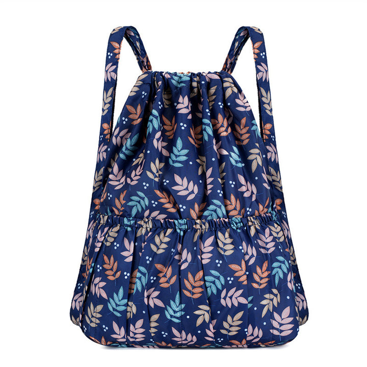 Blumenmuster Zugbeutel Rucksack Karnz
