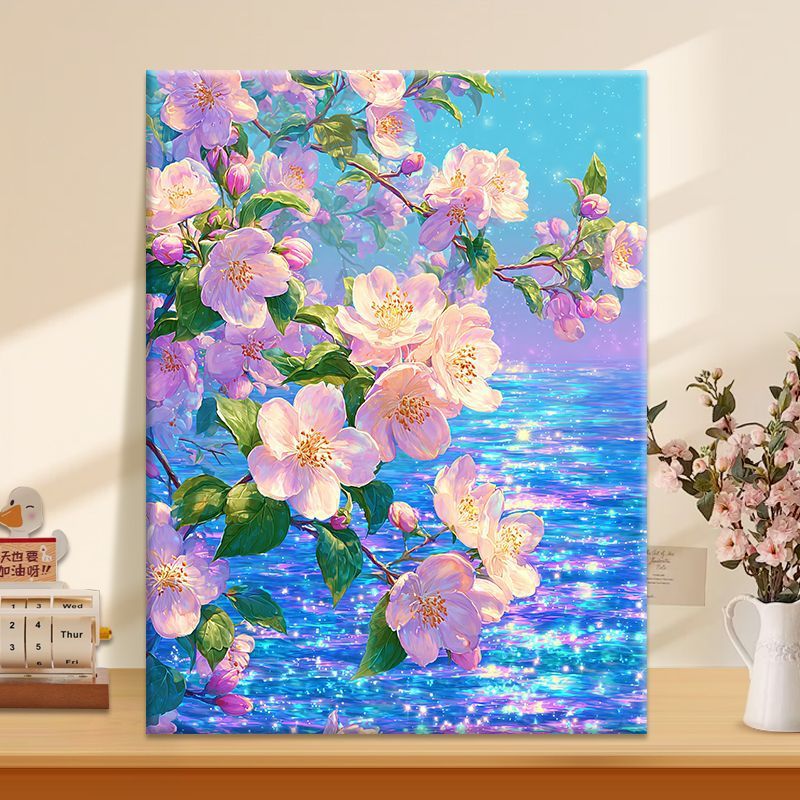 Florale Kunstleinwand Karnz