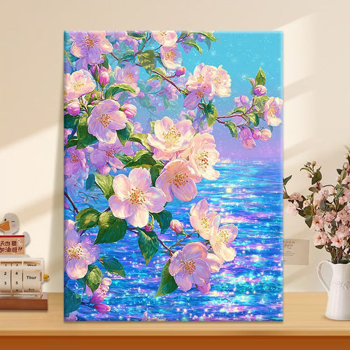 Florale Kunstleinwand Karnz