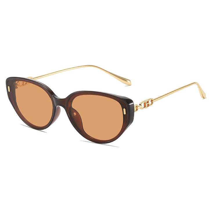 Glamouröse Retro Katzenaugen-Sonnenbrille Karnz