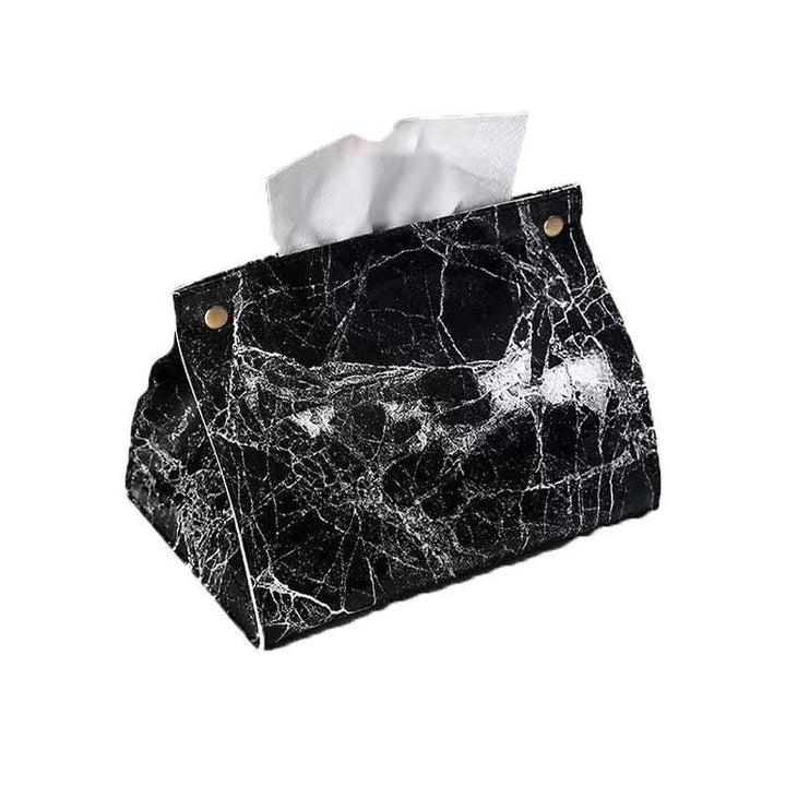 Stylischer Marmor-Muster-Serviettenbox-Halter