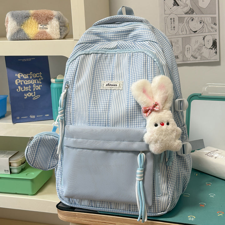 Multifunktionaler gestreifter Rucksack Karnz