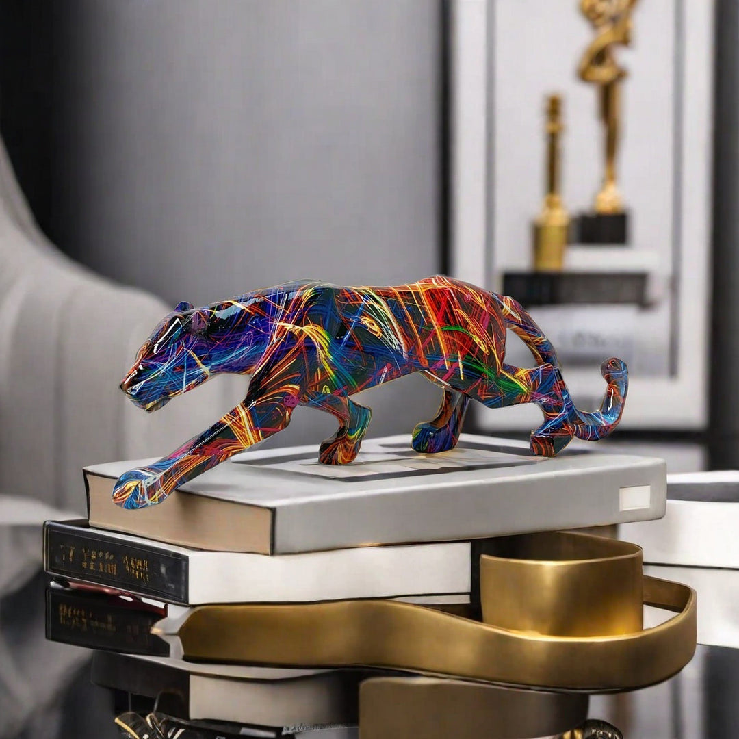 Dekorative Panter Skulptur Karnz