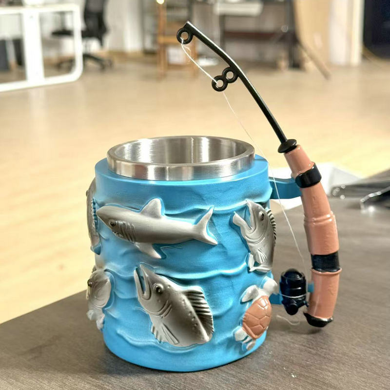 Lustige Angel-Kaffeetasse Karnz