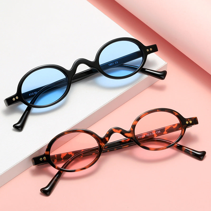 Damen runde Sonnenbrille im Retro-Stil Karnz