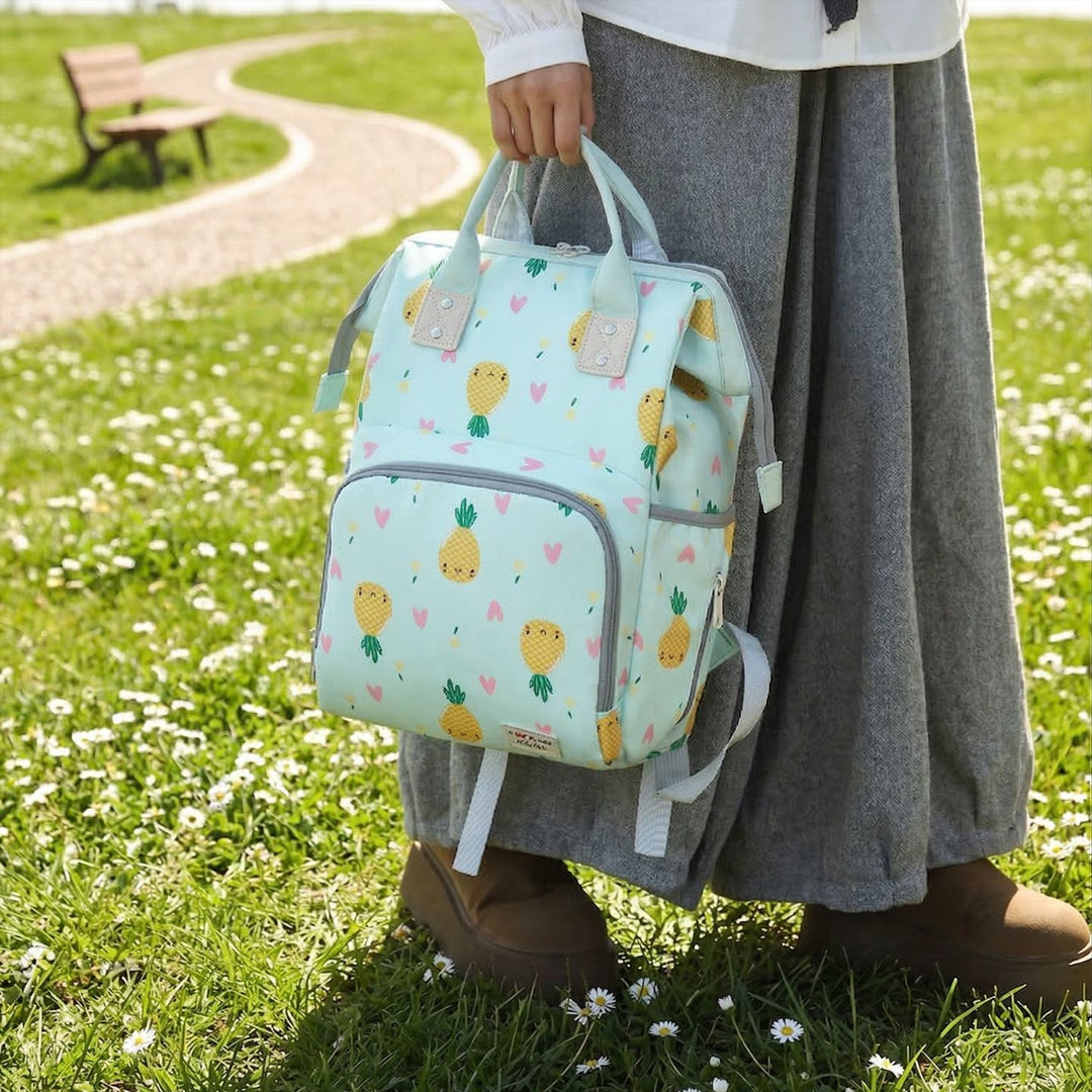 Verspielter Ananasdruck Wickelrucksack Karnz