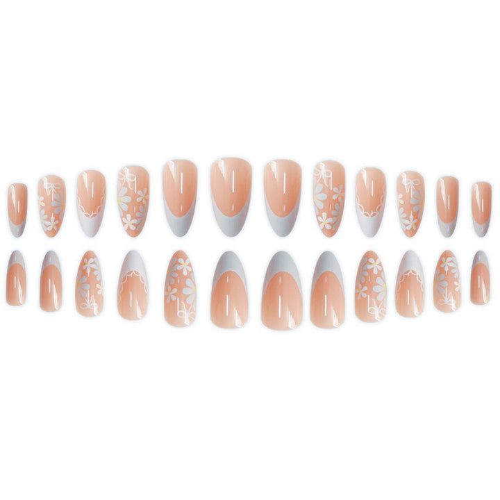 Elegante florale Nagelkunst Verbesserungen Karnz