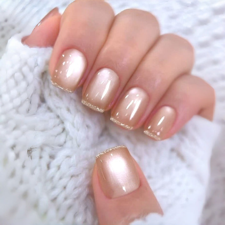 Premium Glänzende Nagelkunst Press-On Nägel Karnz