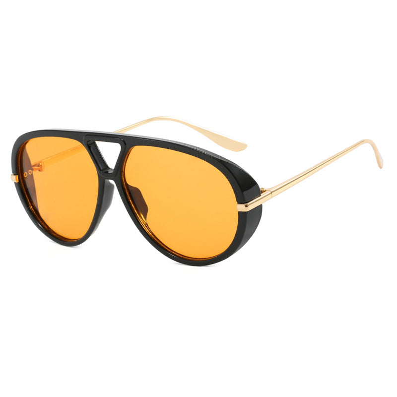 Damen Oversized Sonnenbrille mit elegantem Kunststoffrahmen und verspiegelten Gläsern Karnz