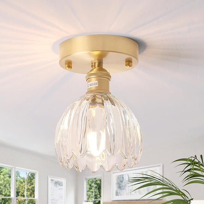 Elegante Glas Deckenleuchte
