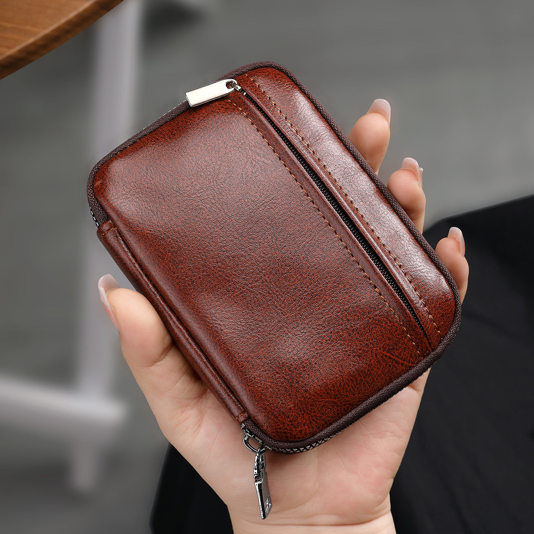 Premium Leder Münzbeutel