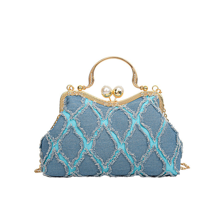 Vintage-inspirierte bestickte Handtasche