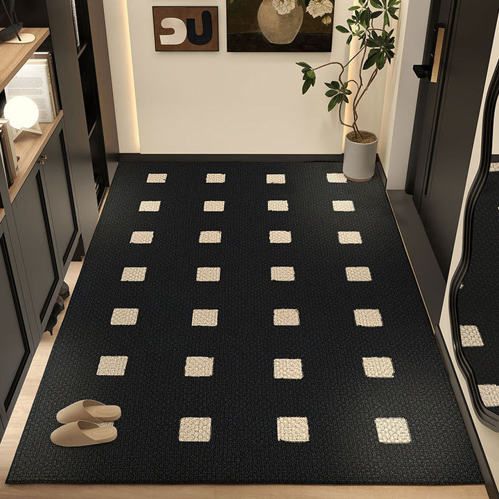 Moderner geometrischer Muster-Bereichsteppich