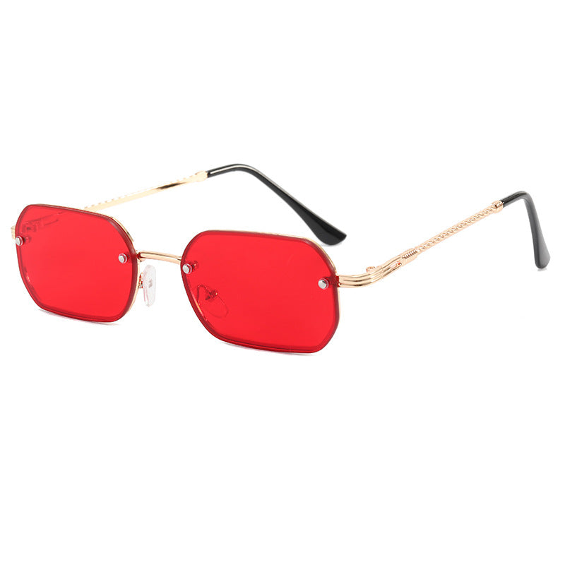 Damen modische Achtkant-Sonnenbrille mit luxuriösen Metallrahmen Karnz