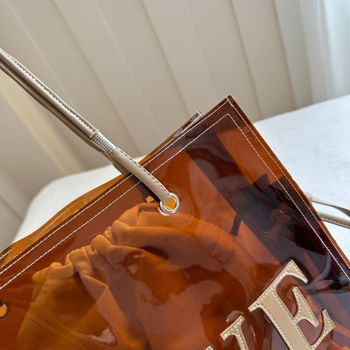 Modische transparente Tragetasche