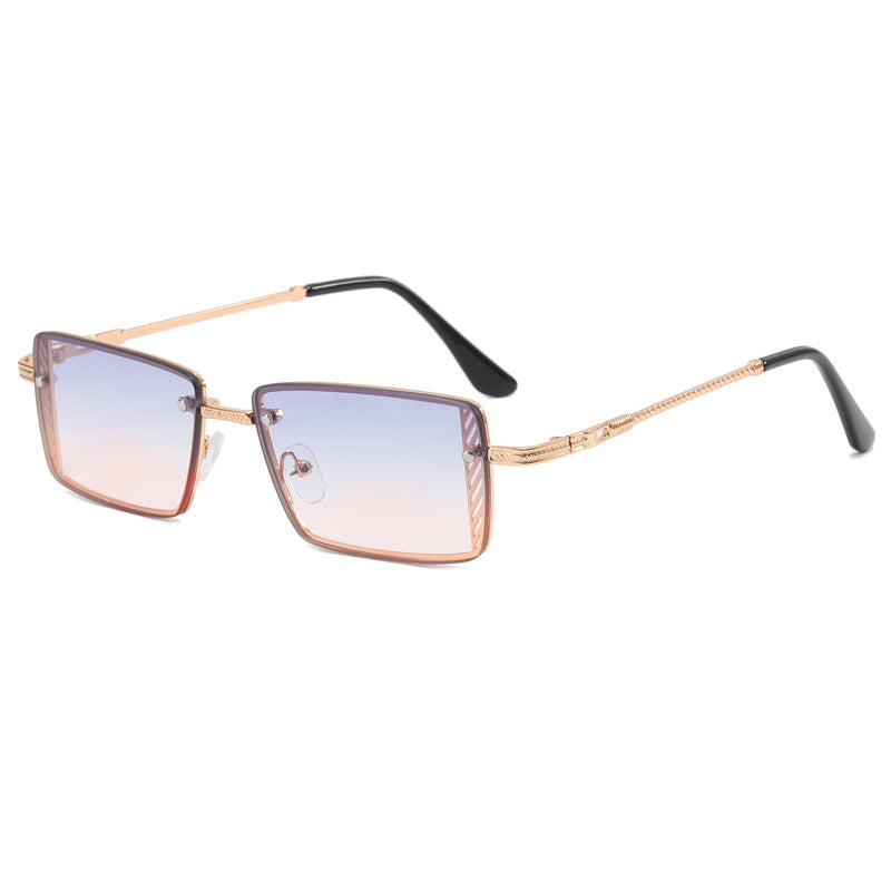 Damen Elegante quadratische Sonnenbrille mit raffinierten Rahmenakzenten Karnz