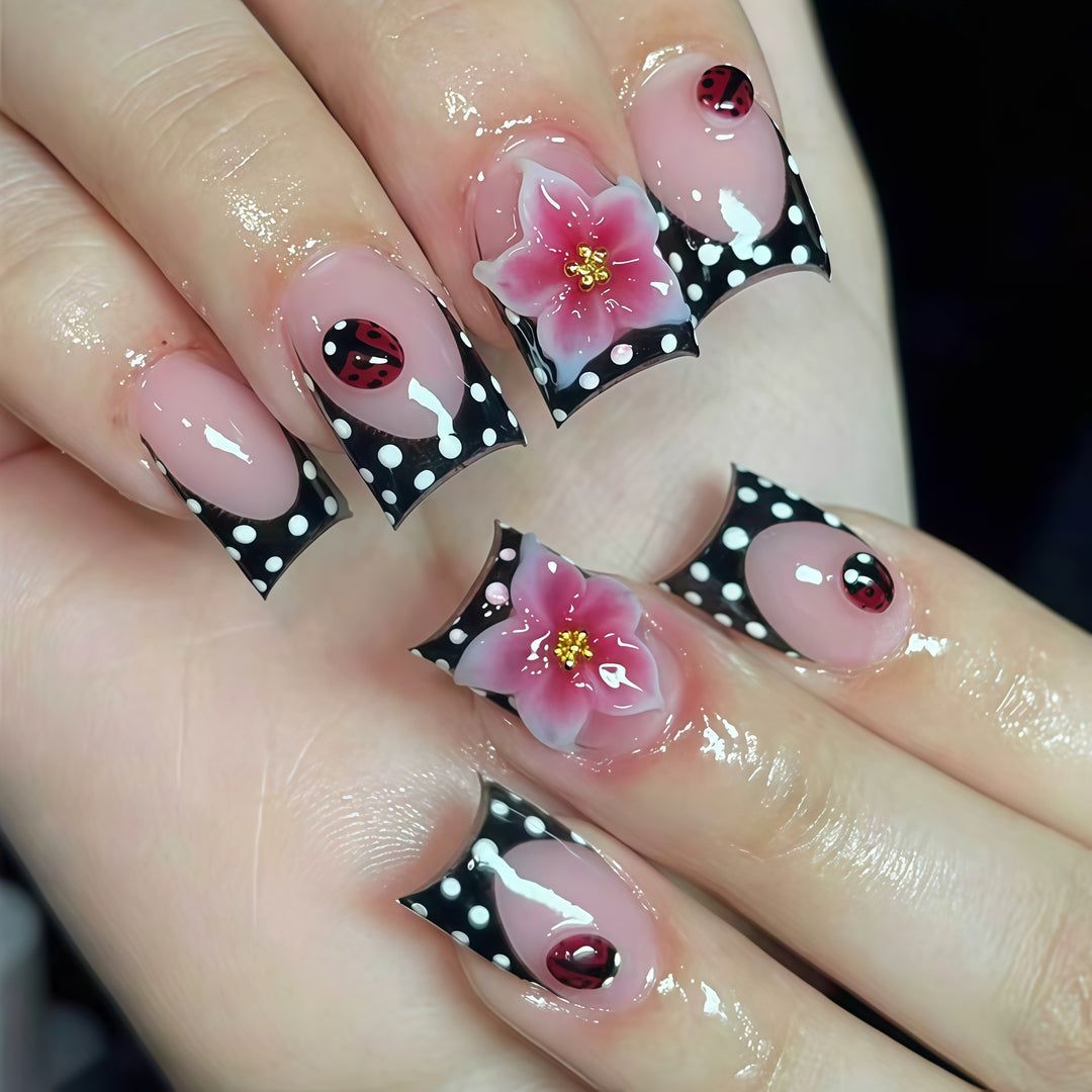 Blumenmuster Nail Art Extensions Karnz