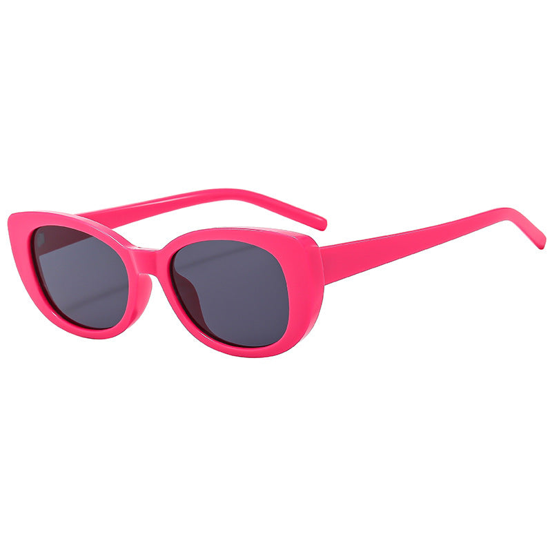 Damen Cat-Eye Sonnenbrille mit hochglänzendem Kunststoffrahmen Karnz