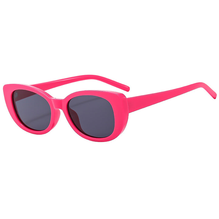 Damen Cat-Eye Sonnenbrille mit hochglänzendem Kunststoffrahmen Karnz