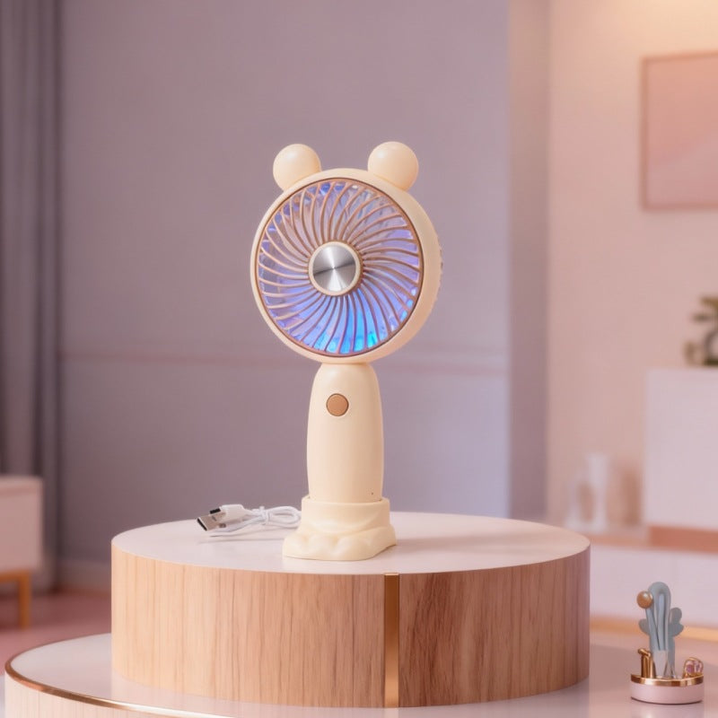 Damen tragbarer Handventilator mit LED-Anzeige Karnz