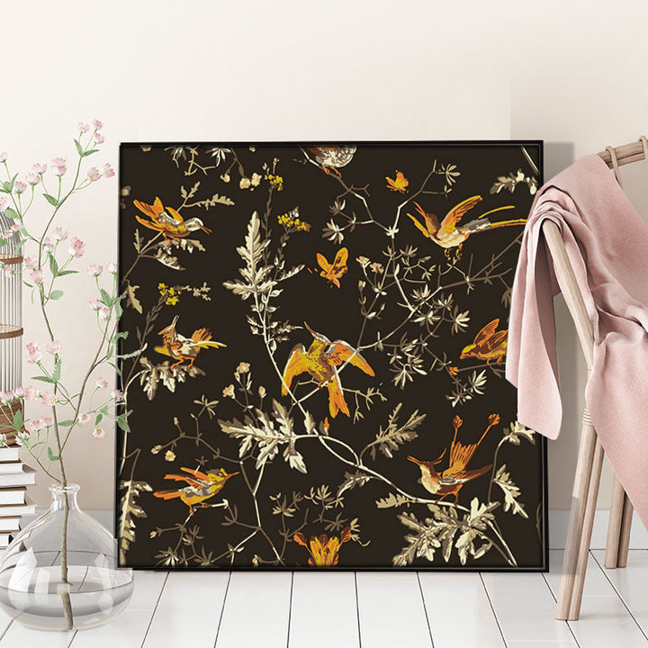 Floral-themed Canvas Wanddekoration