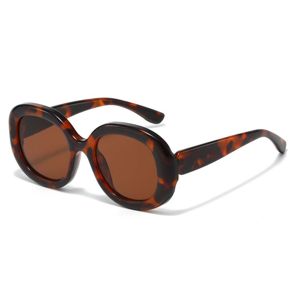 Modebewusste Retro-inspirierte runde Sonnenbrille Karnz