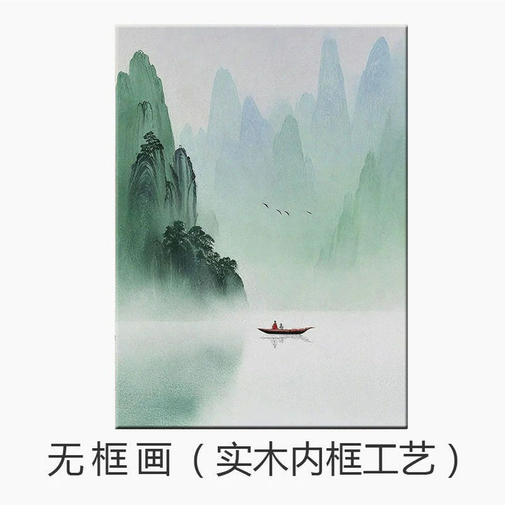 Serene Landschaft Leinwand Kunstdruck