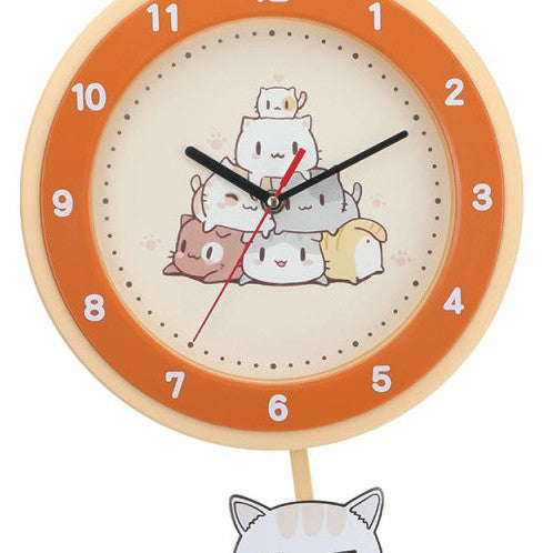 Wanduhr mit buntem Tierdesign Karnz