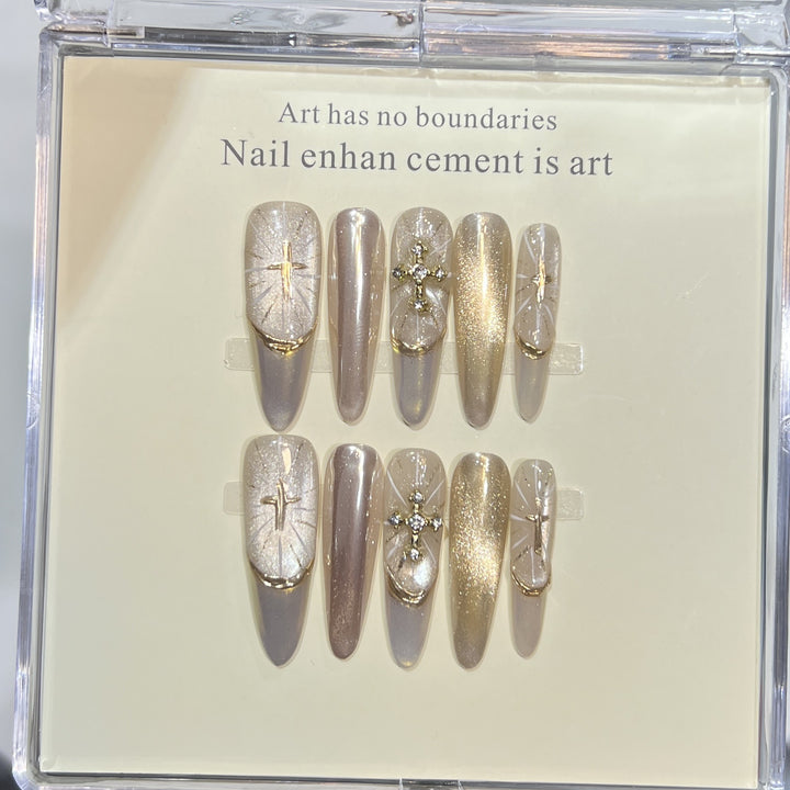 Elegantes Premium Press-On Nagelkunst Set