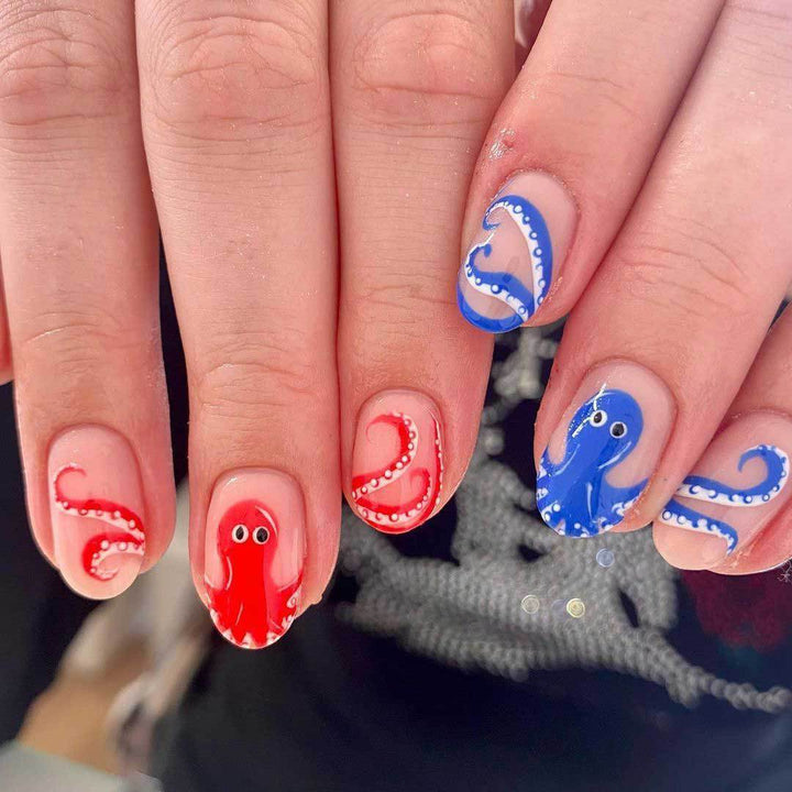 Kreative Oktopus Nagelkunst