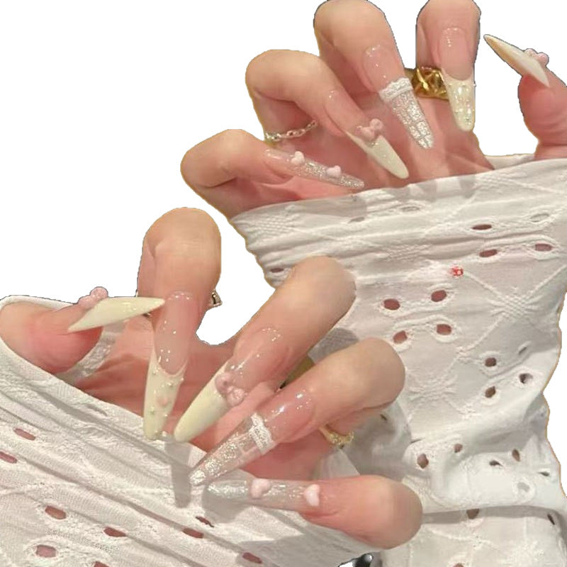 Künstlerische lange Stiletto Nägel