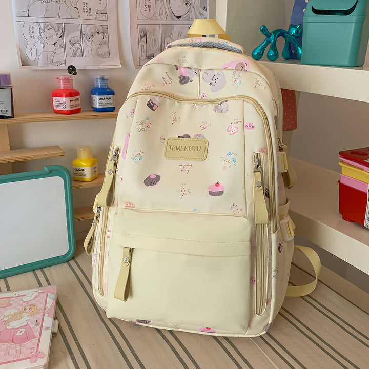 Verspielt Illustrierter Rucksack Karnz 1791205930