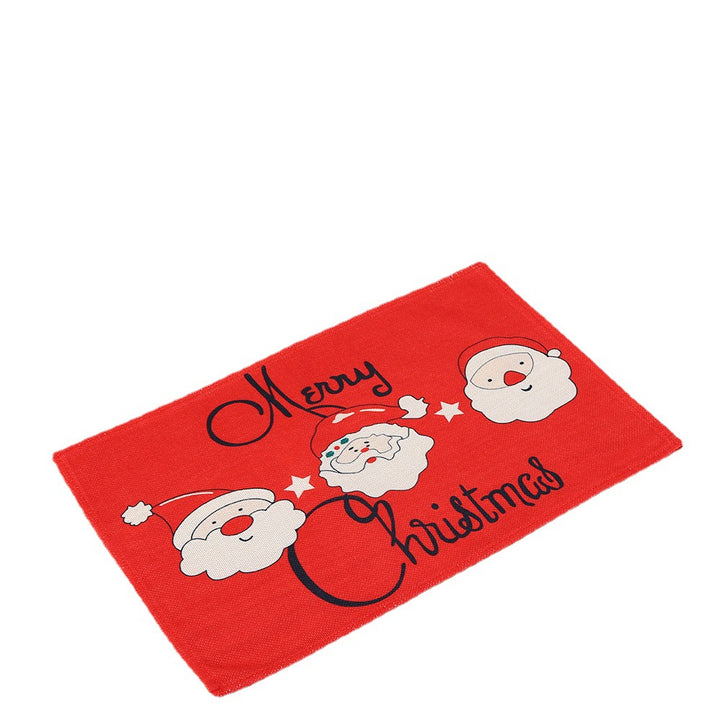 Weihnachtsplatzdeckchen mit festlichem Santa-Motiv Karnz